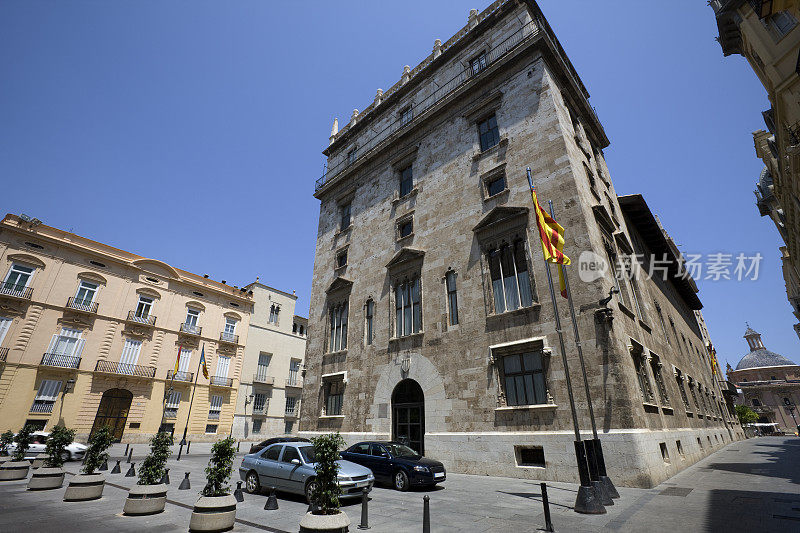 典型的Palau De La Generalitat